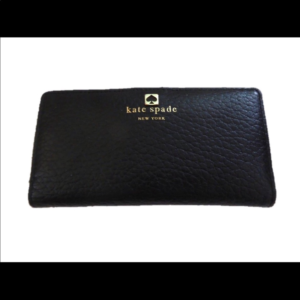 Kate spade black Cobble Hill Stacey leather wallet